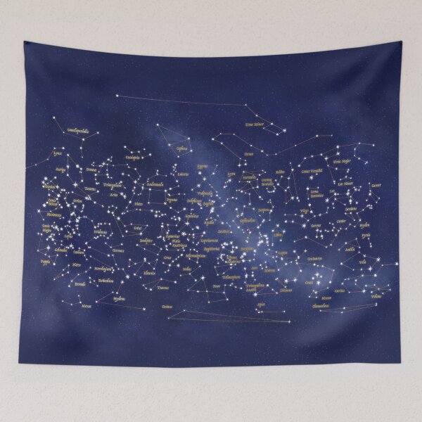 Item preview, Map of the Night Sky designed and sold by Gatto Viola Designs by Alessandra Ragusa.