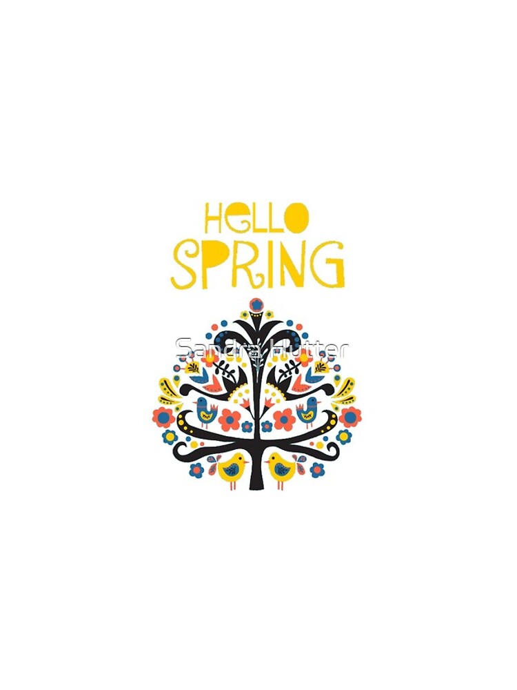 Thumbnail 4 of 4, iPhone Case, Hello Spring Greeting designed and sold by SandraHutter.