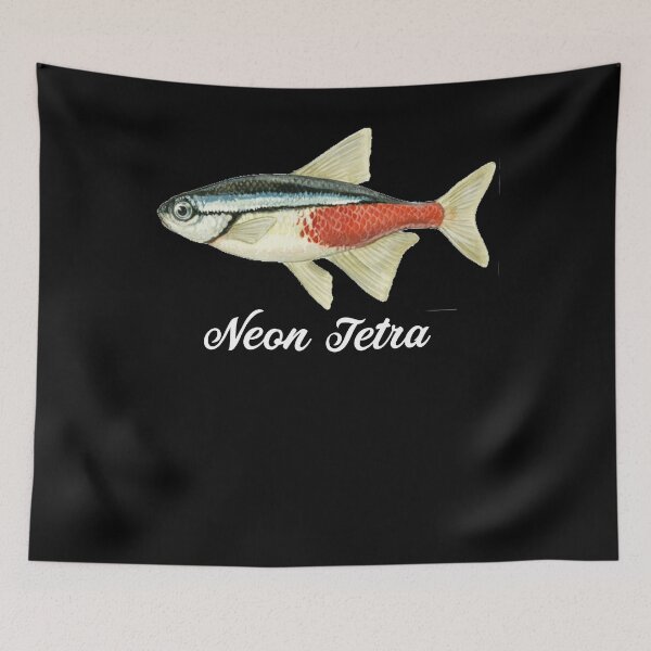 Item preview, Neon Tetra - Neon Tetra Painting - Neon Tetra Shirt - Marine Biologist Gift - Fish Painting designed and sold by Galvanized.