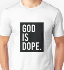 Camiseta unisex Dios es Dope Black