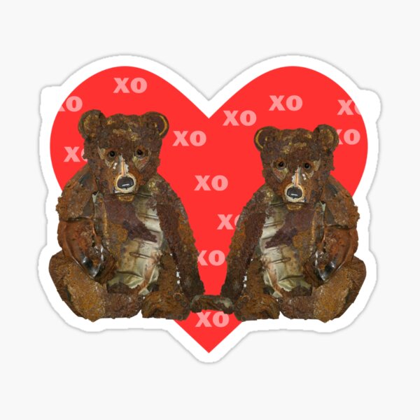 Teddy Bear Valentine Sticker