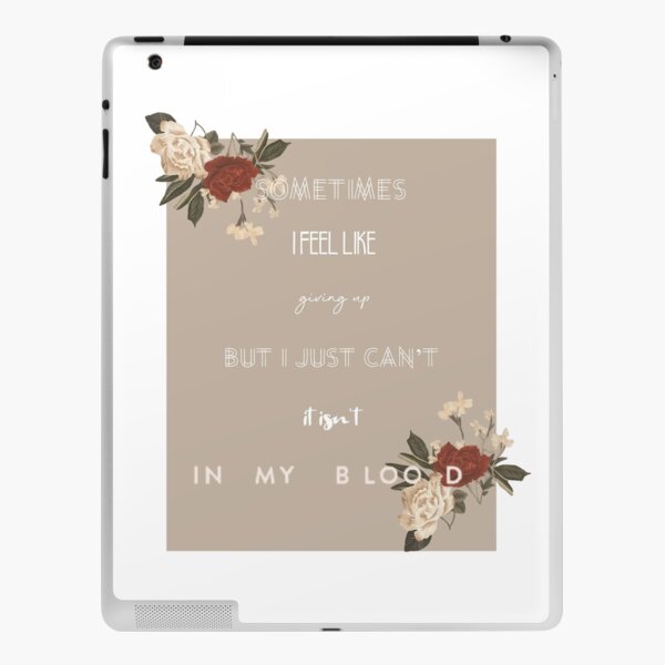 In My Blood iPad Skin