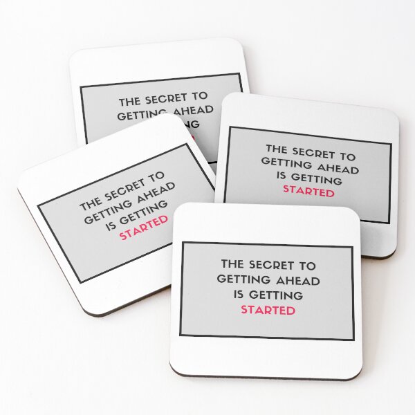 Item preview, The secret to getting ahead is getting started designed and sold by Inspirationmotivation.