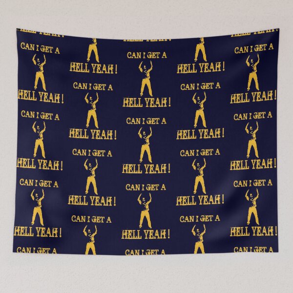Item preview, Hell Yeah! (yellow) designed and sold by Spacemonkey Prints.
