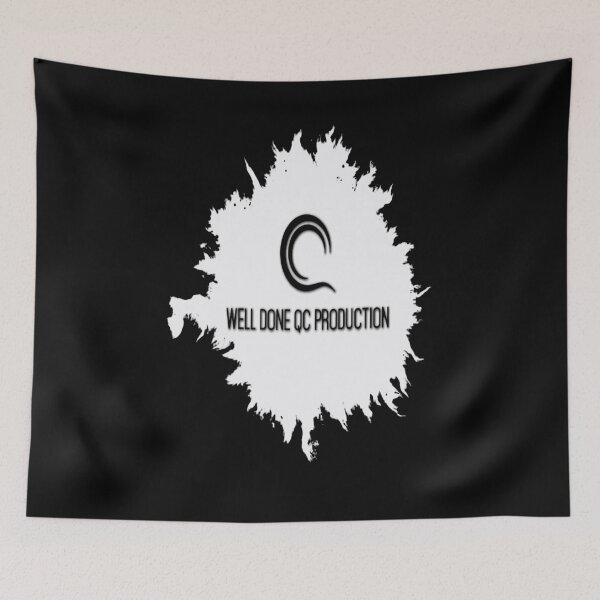 Item preview, WellDone Qc Production Logo - #1 White with Drips designed and sold by Brazz Official.