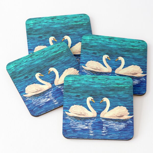 Item preview, Love Birds in Swan Lake designed and sold by Vera Worthington.