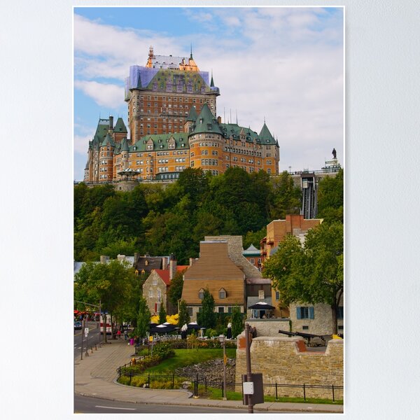 Tunnel Into the Light * Canada * Quebec Photograph * Chateau Frontenac *  Arch * Stone * Tunnel * Black and White Landscape * Photo * Picture