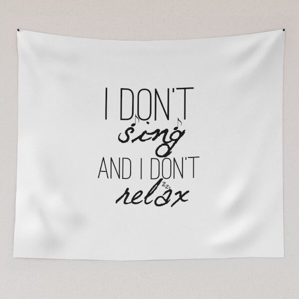 Item preview, Trolls-Inspired "I Don't Sing, and I Don't Relax!"  designed and sold by mulberrydragon.