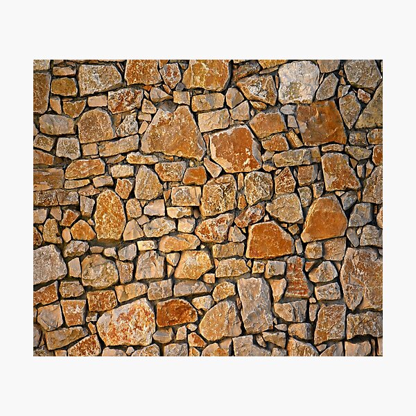 Stone Wall Photographic Print