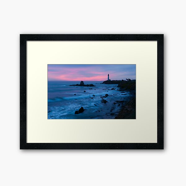 Pigeon Point Lighthouse Dusk-2 Framed Art Print