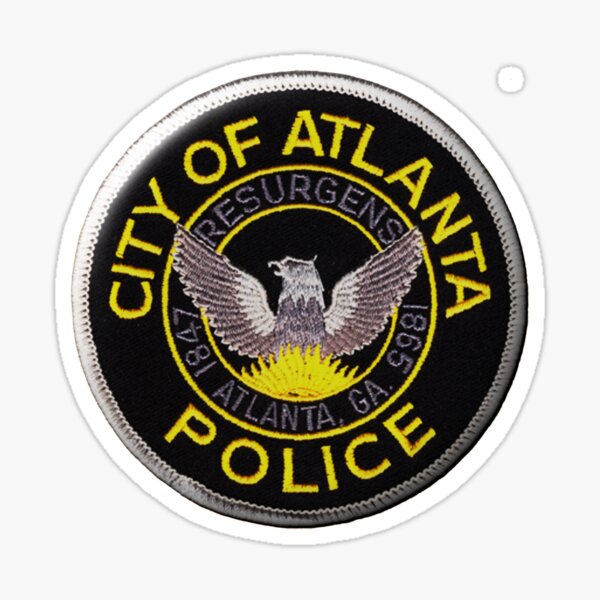 "Atlanta Police" Sticker by lawrencebaird | Redbubble