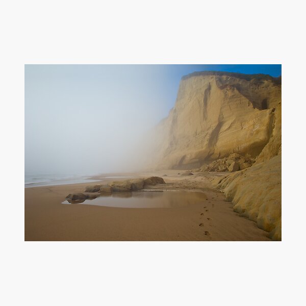 Coastal Cliffs and Fog Photographic Print