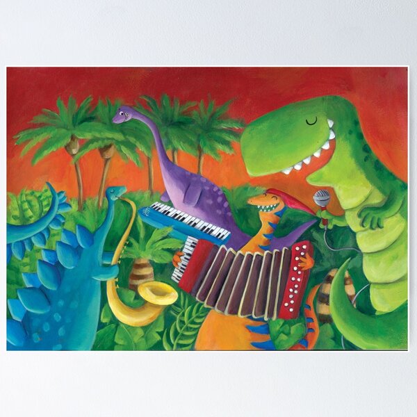 Item preview, Funky Dinosaur Band designed and sold by colonelle.
