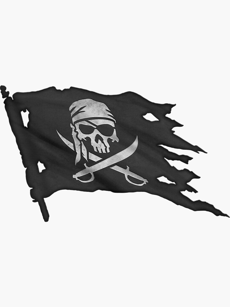 Sticker for Sale mit Piratenflagge Piratenflagge von Boneheadz