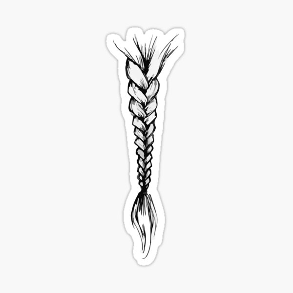 Braid #1 Sticker for Sale by JeonArts