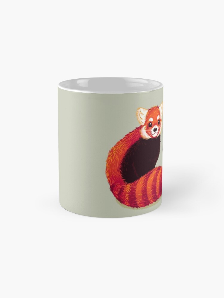 Alternate view of "You are both STRONG and SMART enough" Red Panda Mug