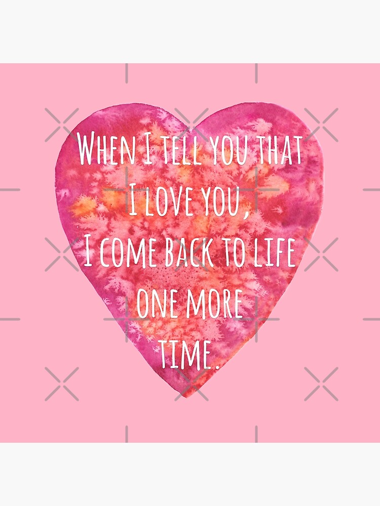 Valentine's day Love quote - Back to Life! by andreeadumez