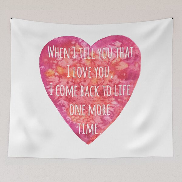 Item preview, Valentine's day Love quote - Back to Life! designed and sold by Andreea Dumez.