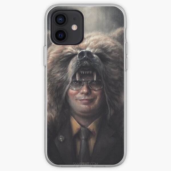 Dwight Schrute The Office Bear Head (Rainn Wilson) iPhone Soft Case