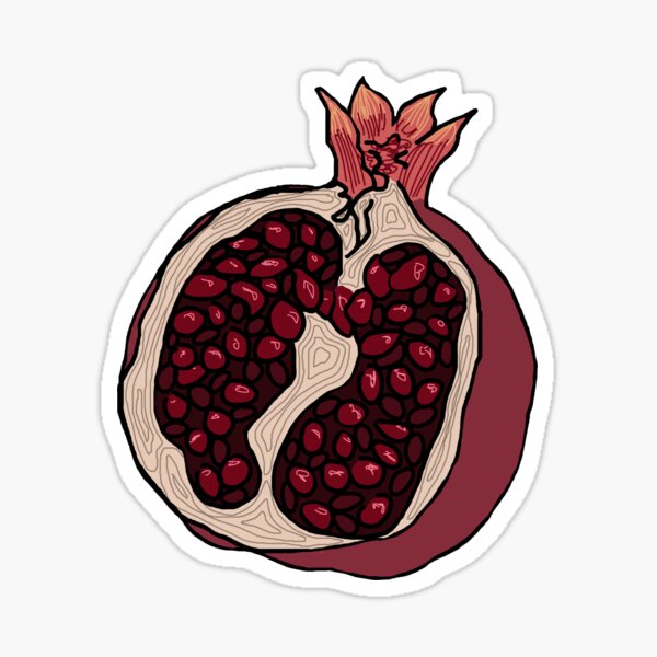 Pomegranate Stickers Redbubble