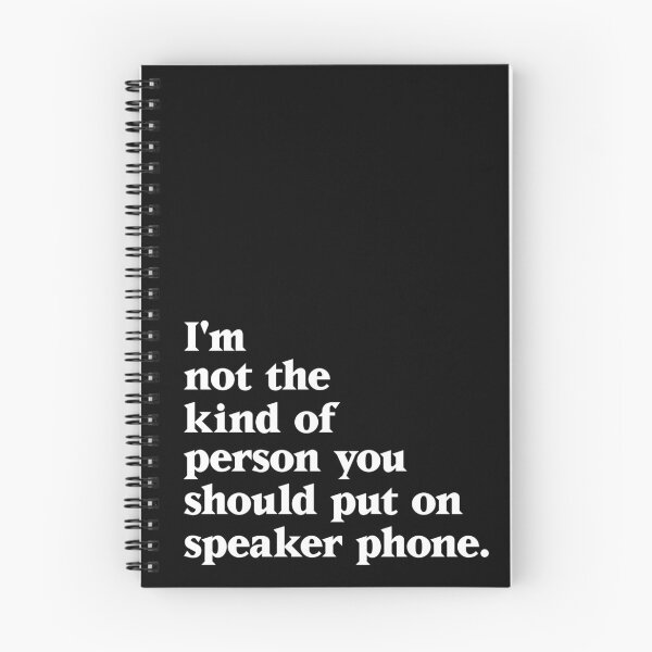 Item preview, Not on Speaker Phone, Sarcasm Sarcastic Irony Ironic Black Humour / Humor designed and sold by Mullet Monkey.