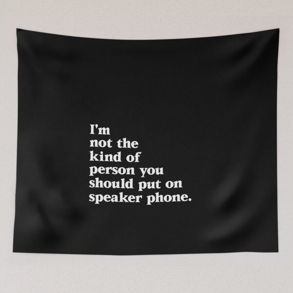 Item preview, Not on Speaker Phone, Sarcasm Sarcastic Irony Ironic Black Humour / Humor designed and sold by Mullet Monkey.