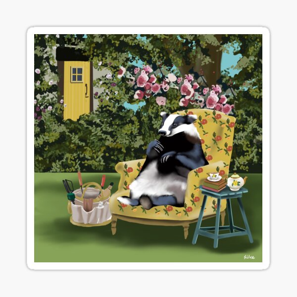 Blanche the Badger Sticker