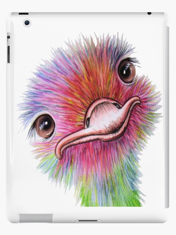 Discrepancia Mierda referir Funda y vinilo para iPad «Avestruz - Pintura de avestruz - Dibujo de  avestruz - Amante de los pájaros - Regalo para los amantes de los pájaros -  Camisa de avestruz -