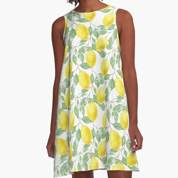 Item preview, Watercolor Lemon Pattern designed and sold by starrylite.