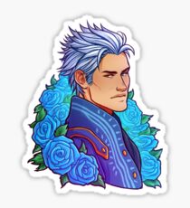 Vergil | Cyan Rose | DMC Sticker