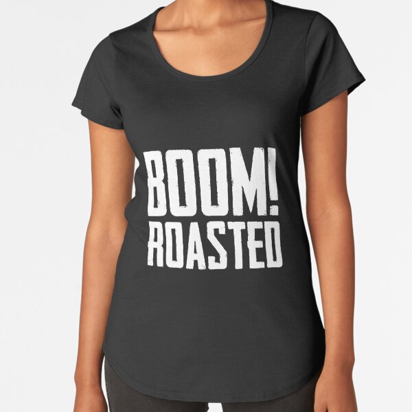 Boom Text T Shirts Redbubble - roasted text for roblox