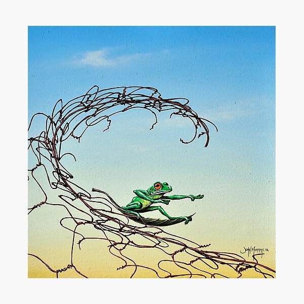 Surfin' the Net Photographic Print