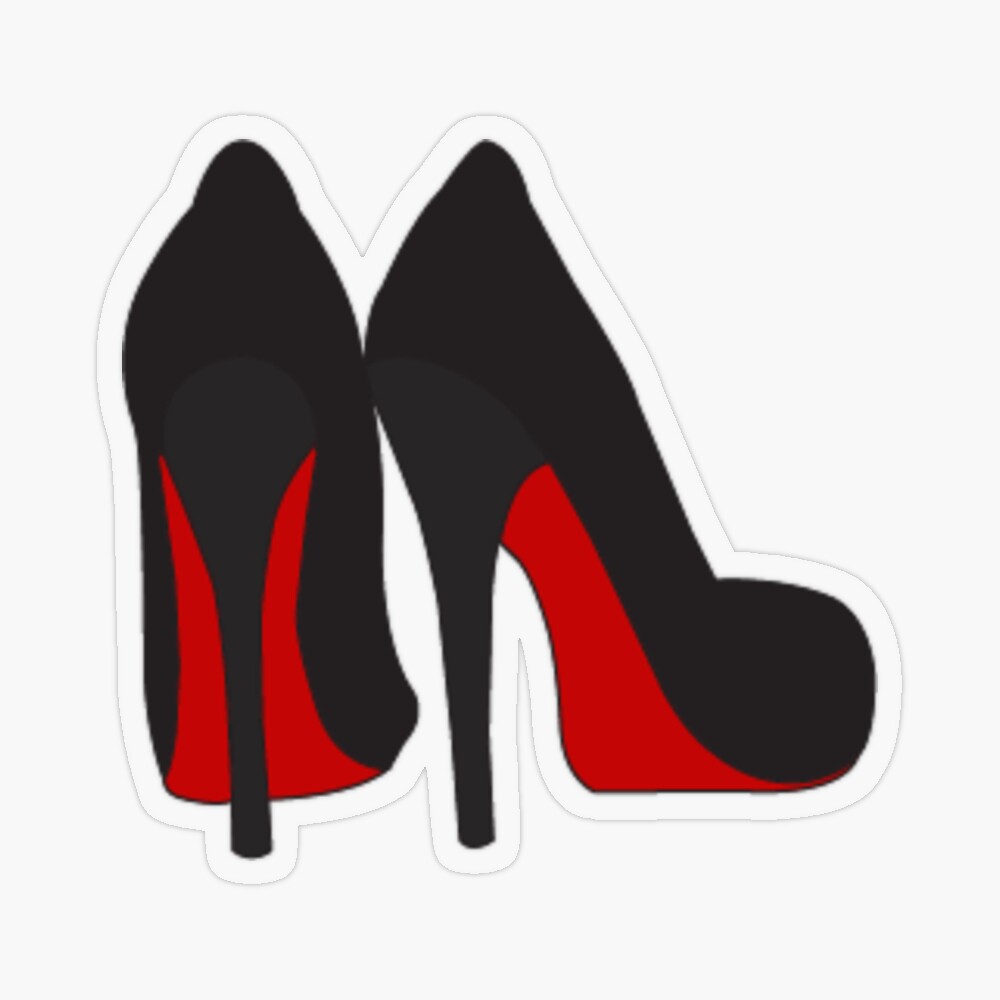 Red Bottom Heels Sticker for Sale by meliagrace Redbubble