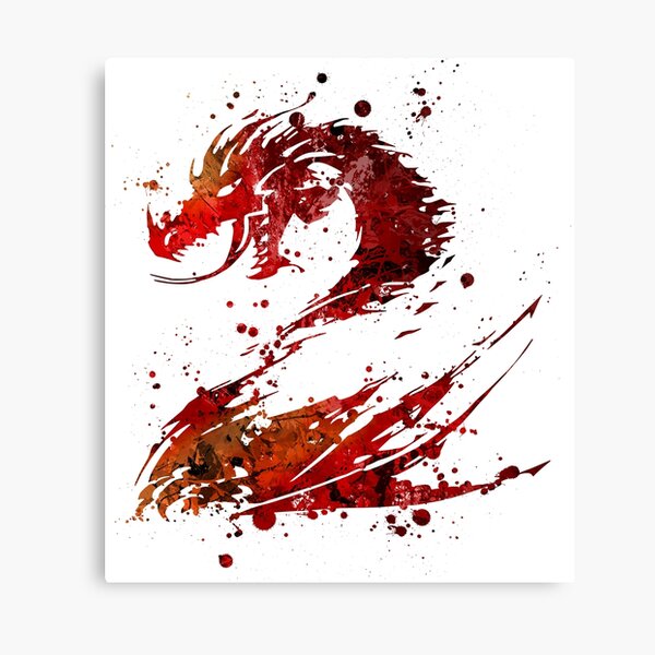 Guild Wars 2 (Lite) Splatter Canvas Print
