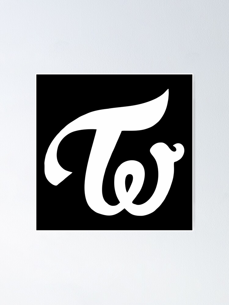 Twice Kpop Logo Poster By Tiffare Redbubble