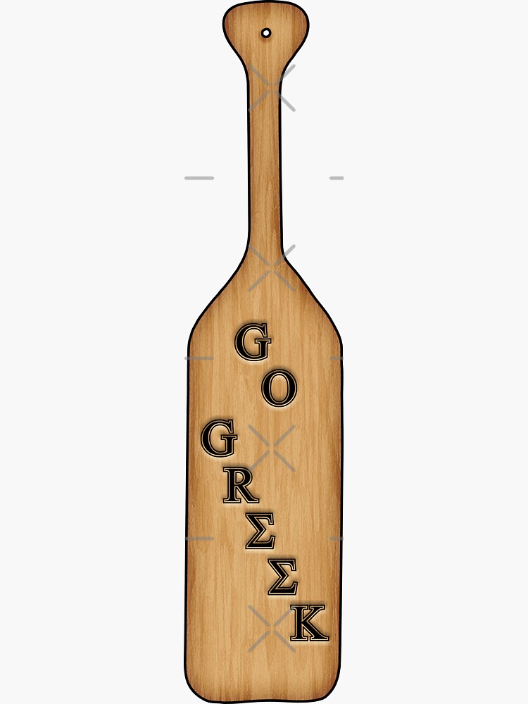 "Go Greek Paddle" Sticker by amarie98 Redbubble