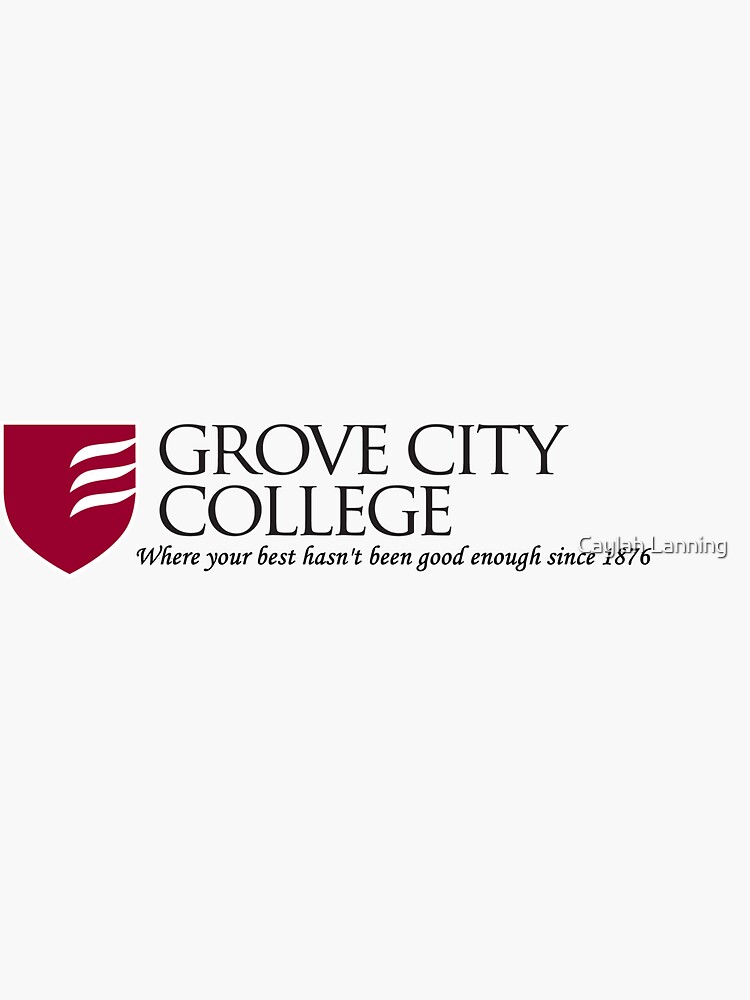 "Grove City College" Sticker for Sale by tacoboy14 Redbubble