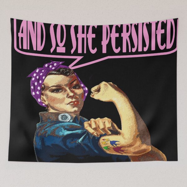Item preview, SHE PERSISTED designed and sold by Foxlindesigns.