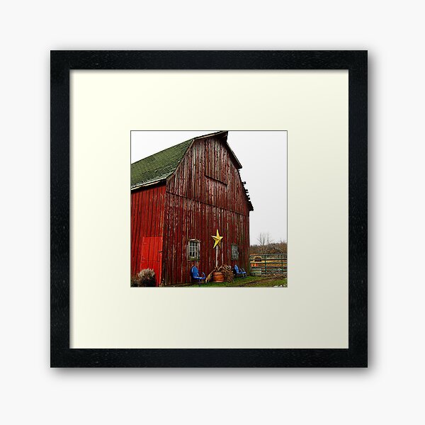 Star Barn Framed Art Print