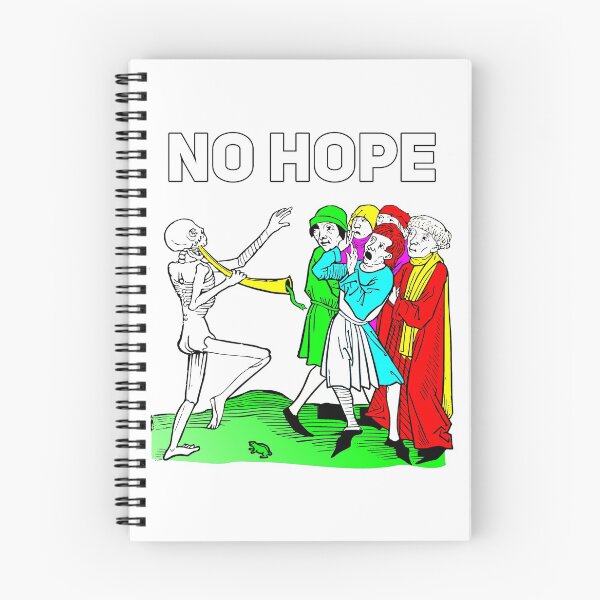 Item preview, Medieval Skeleton Trumpet Doot NO HOPE T-Shirt designed and sold by Joepseudo.