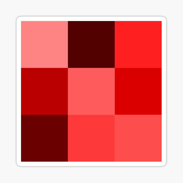 Cube Rojo Sticker