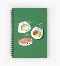 Cute Sushi Rolls Spiralblock