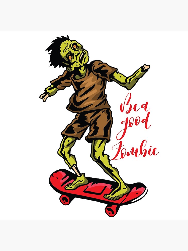"Skateboard Zombie" Poster for Sale by HSGDesignz Redbubble
