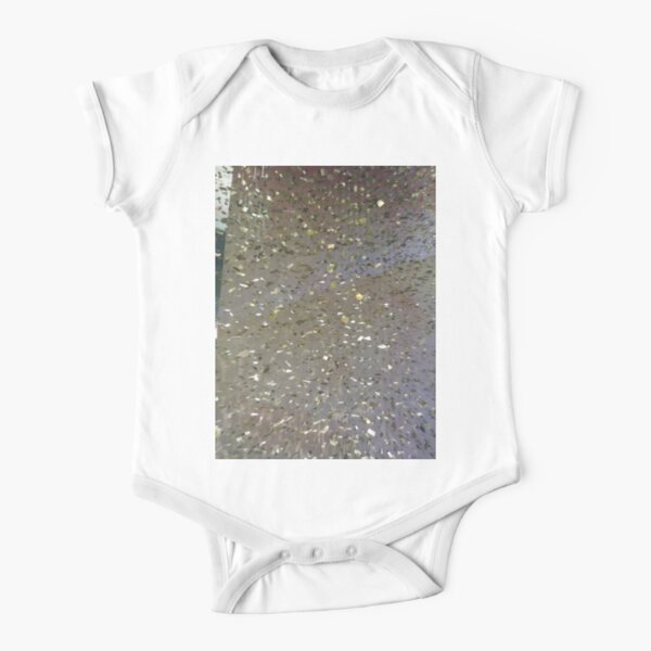 #Architecture #abstract #reflection #wet #rain #water #pattern #colors Short Sleeve Baby One-Piece