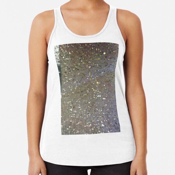 #Architecture #abstract #reflection #wet #rain #water #pattern #colors Racerback Tank Top