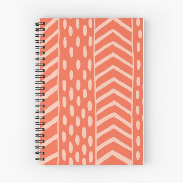 Item preview, Coral Chevron Lines Dots Hand Drawn Chalk Scandi Scandinavian Pattern designed and sold by LD ART.