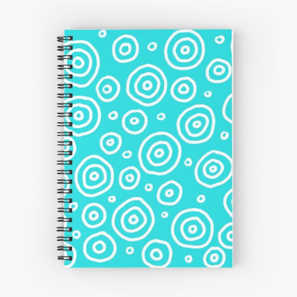 Item preview, Aqua Blue Circles Hand Drawn Chalk Scandi Scandinavian Pattern light designed and sold by LD ART.