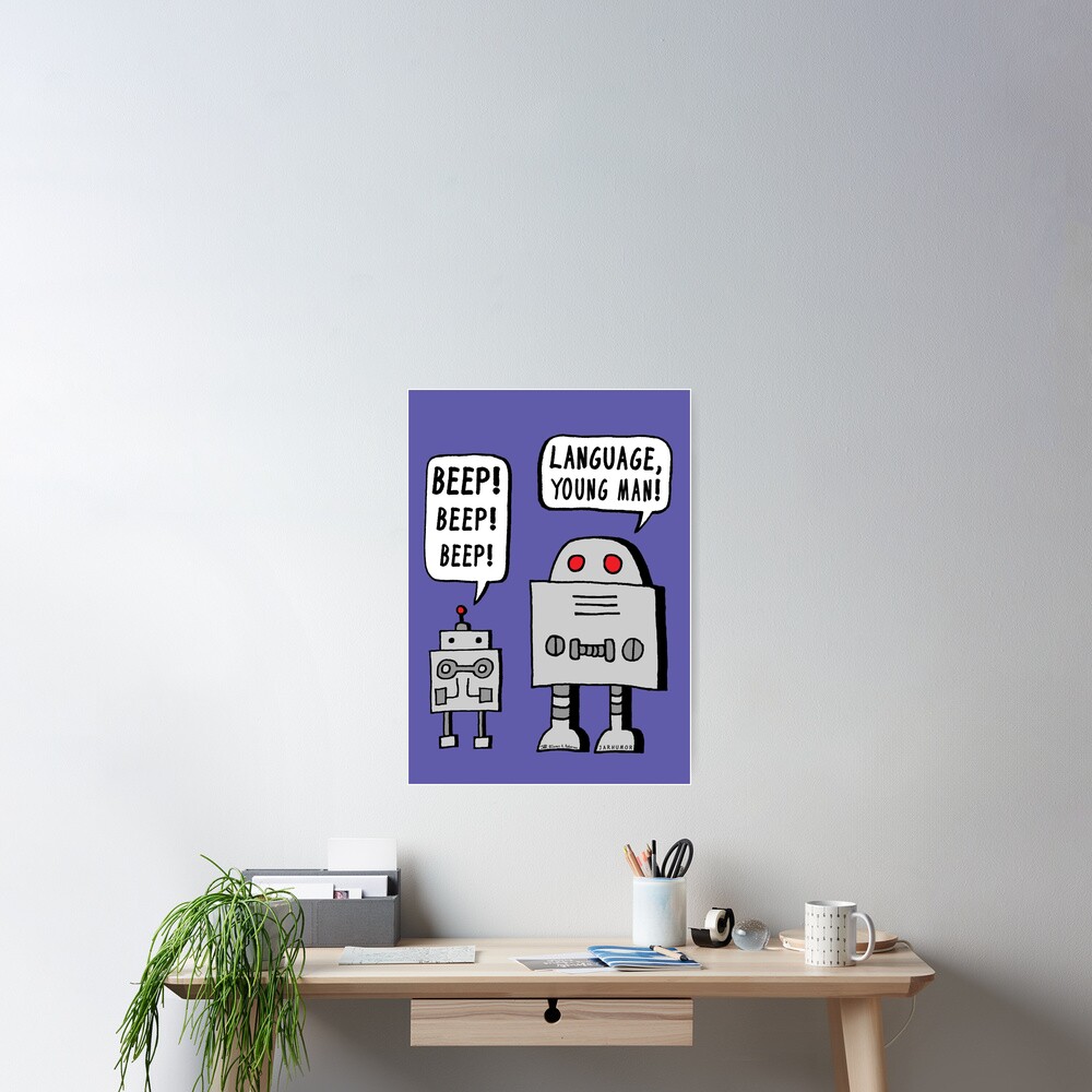 Beeping Robot Poster