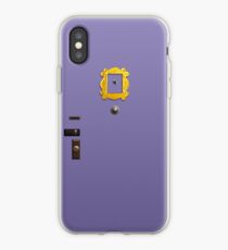 Lila Freunde Tür iPhone-Hülle & Cover