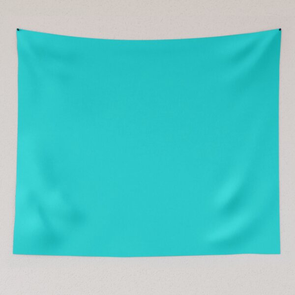 Item preview, Aqua Blue Green Cyan Turquoise Teal Flat Color designed and sold by LD ART.